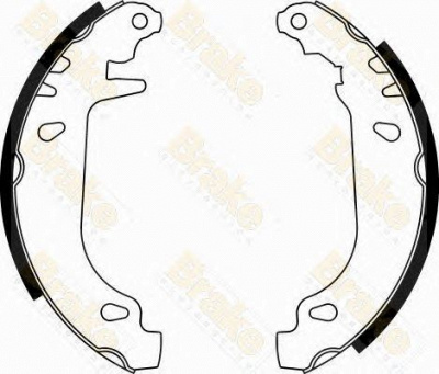 BRAKE ENGINEERING sh2302 -  Комплект тормозных колодок